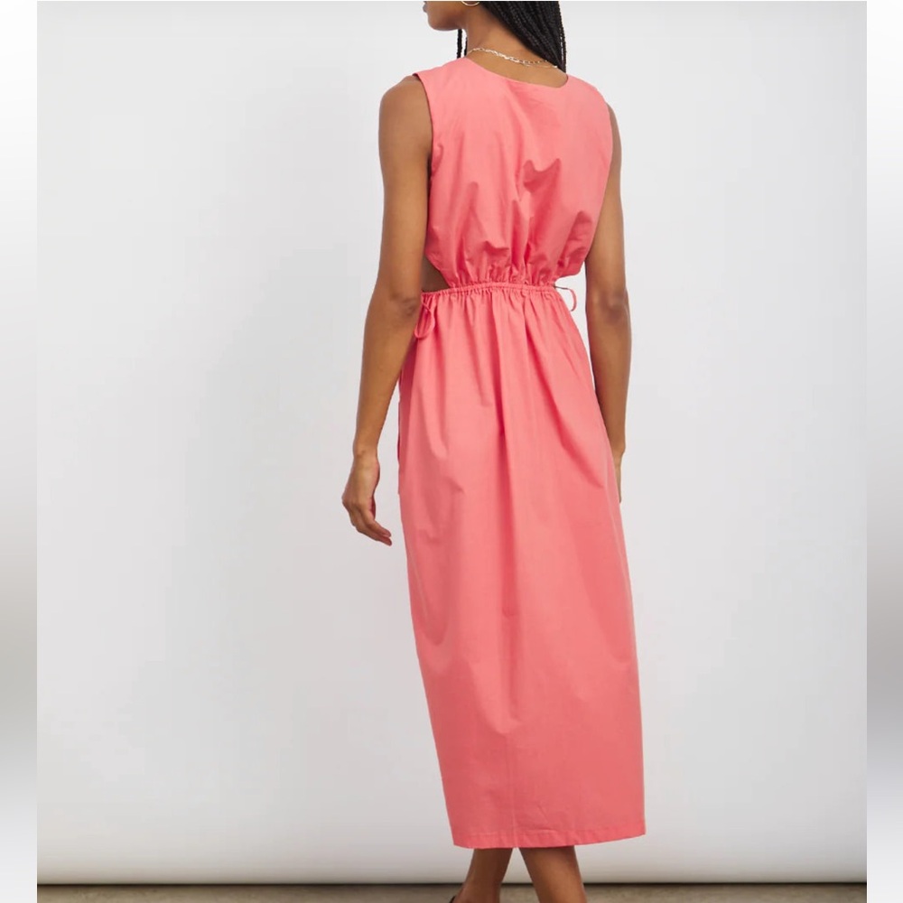 #39.Rails Yvette Side Cut Out Sleeveless Dress Spiced Coral Size M - Picture 5 of 8
